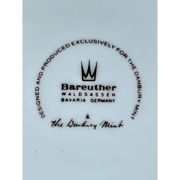 Vintage Demitasse Teacup and Saucer Bareuther The Danbury Mint - Picture 4 of 5